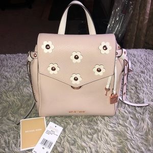 NWT Michael Kors blush pink SM backpack